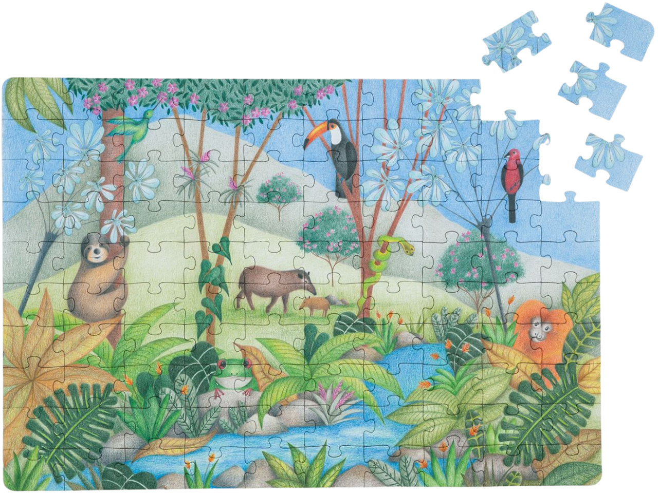 Quebra-Cabeça Mata Atlântica 100 peças