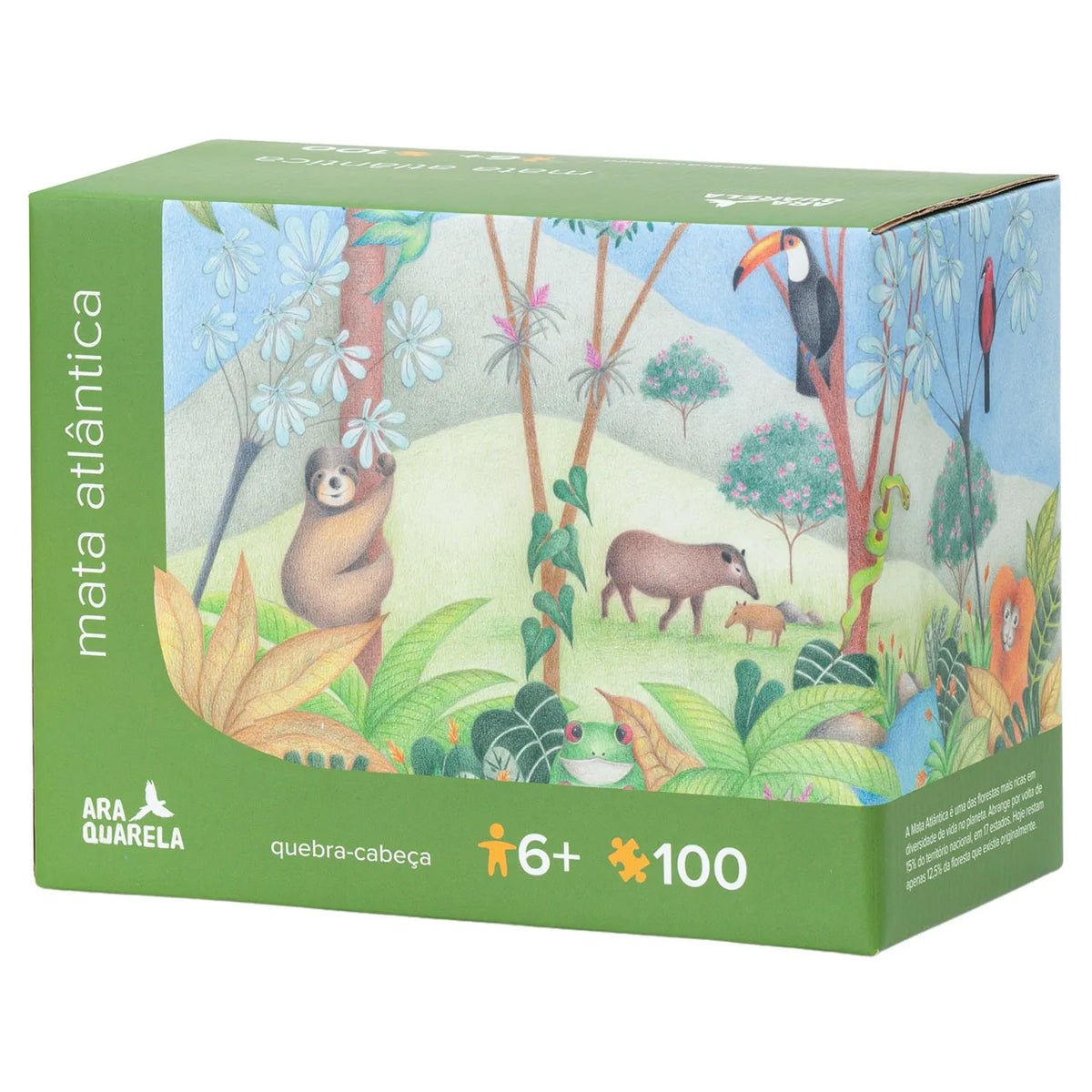 Quebra-cabeça Mata Atlântica 100 peças